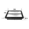 PIAA PM65 Car Air Filter Mitsubishi and Nissan Compatible with Town Pajero Pajero and Other Vehicles (1 piece) [For Vehicles] Box, Jr., Mini, Kicks,