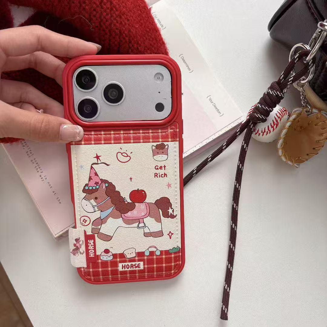 

Cartoon Pony Skin Texture iPhone 17 Pro Max Silicone Soft Case iPhone 16 Pro Max
