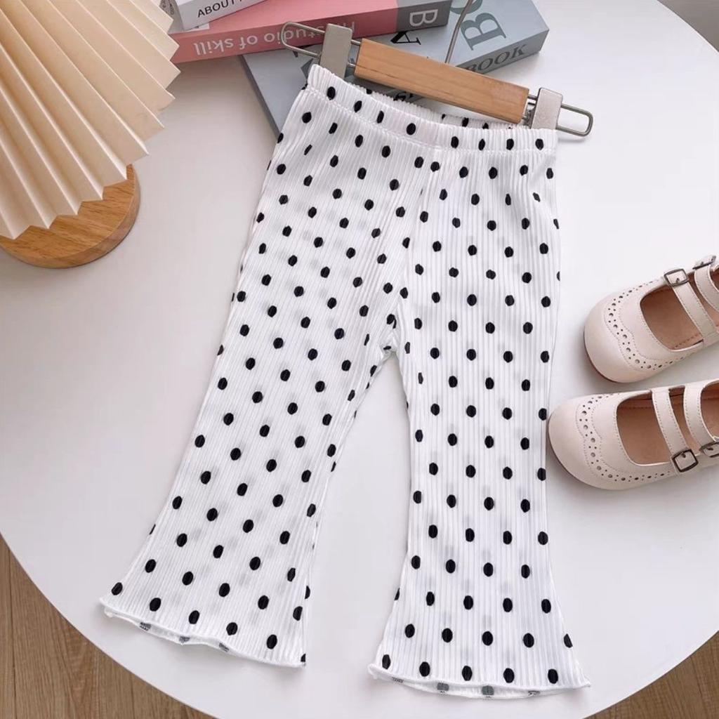 Children's Outdoor Leggings Summer New Style Girls' Bell Bottom Pants Elastic Medium and Small Children's Mosquito Proof Pants