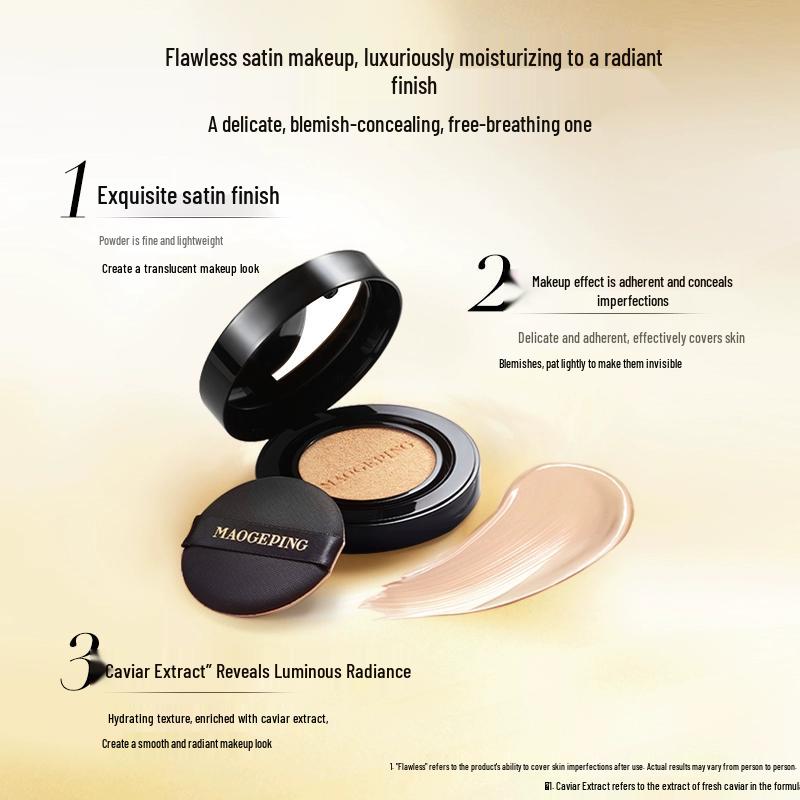 MAOGEPING Chen Lijun Edition Luxury Caviar Flawless Cushion Foundation Set