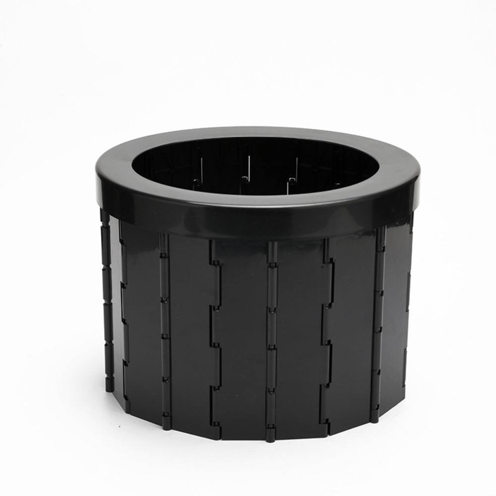 Easy To Store Outdoor Folding Toilet with Storage Bag Car Trash Can Compact Portable Potty  Travel