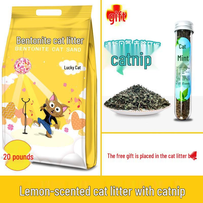 Lemon Deodorizing Bentonite Cat Litter - 1 Kg