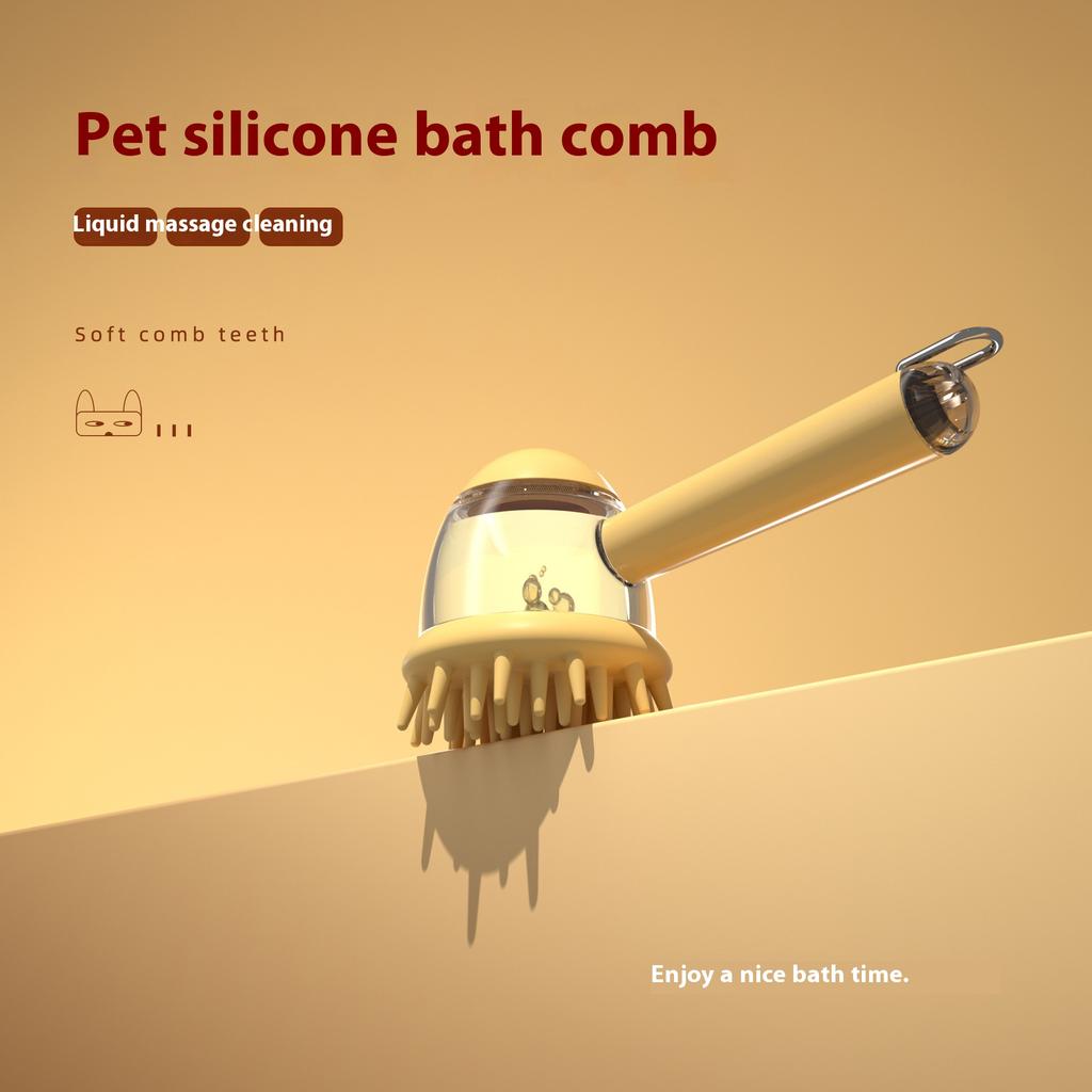 Pet Bath Brush Dog Bath Brush Easy Foaming Cat Comb Multi-Function Cat Grooming Brush Pet Cleaning Bathing Multi-Function Brush