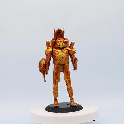 Skibidi Toilet Action Figure Toy Gold Titan Clock Man Figures PVC Model Doll Children Gift