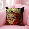 TTrigun Anime Cushion Cover Natural Linen Pillow Case DoubleSided Print Decorative Sofa Pillowcase Home Decor Gift
