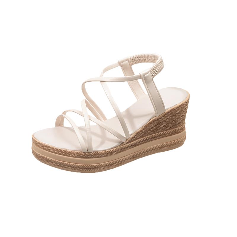 

Модные римские сандалии женские новые летние туфли на платформе с нескользящей подошвой для пляжа 43