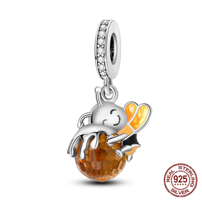 Fit Charms Fororiginal Bracelets And 3Mm Bracelets Cat Pendant Under The Mooncopper Jewelry Making For Women Gift