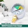 2Inch Pressure Fryer Gauge 0-30PSI Easy Installation Pressure Gauge Pressure Cooker Repair Part Stainless Steel Texture