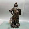Messing Marsgott Gong Figur Schwert Er Ye Guan Yu Statue Heimdekoration Kupferhandwerk