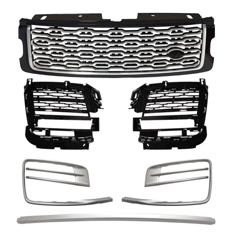 Trim Kit for Range Rover 18-22: Grille, Shark Gill, Handle Cover, Tailgate, and Body Trim