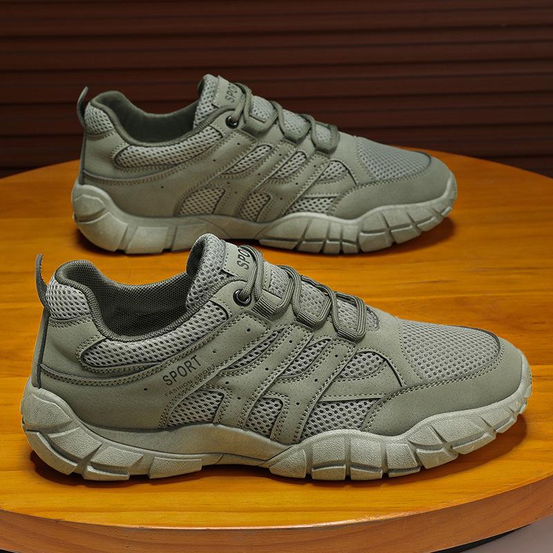 High Quality Hiking Shoes for Men Fashion Round Toe Sports Shoes Men Outdoor Platform Working Safety Shoes Casual Men's Sneakers