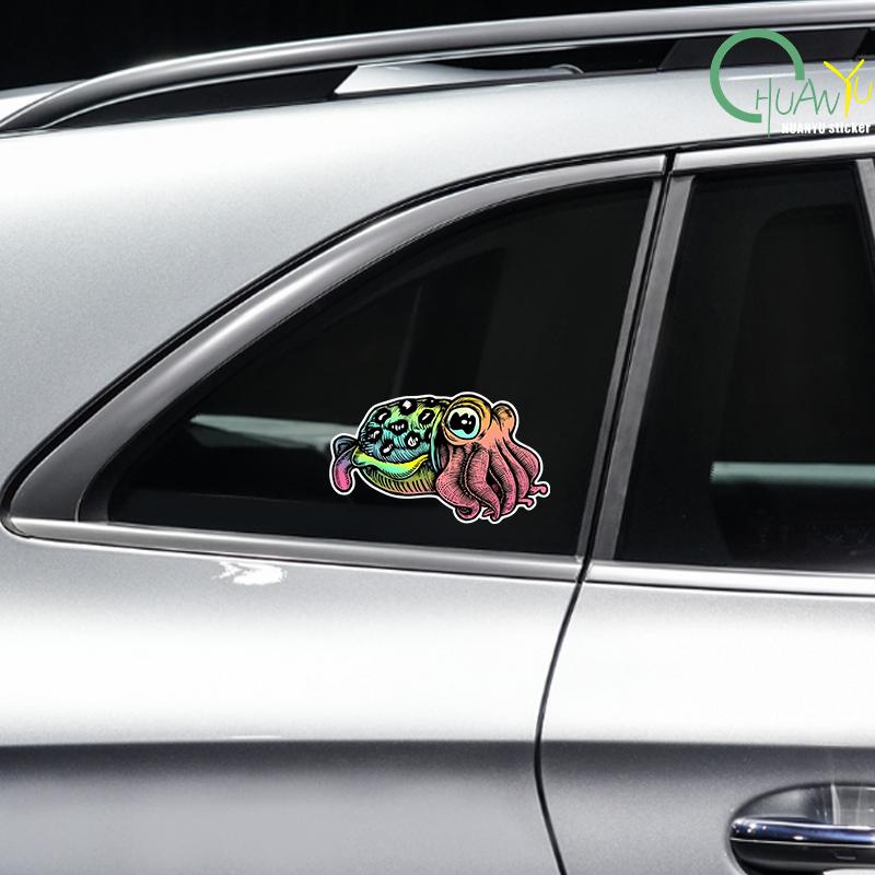 Self-Adhesive Decal CUTTLEFISH Car Sticker Waterproof Auto Decors on Bumper Rear Window Laptop