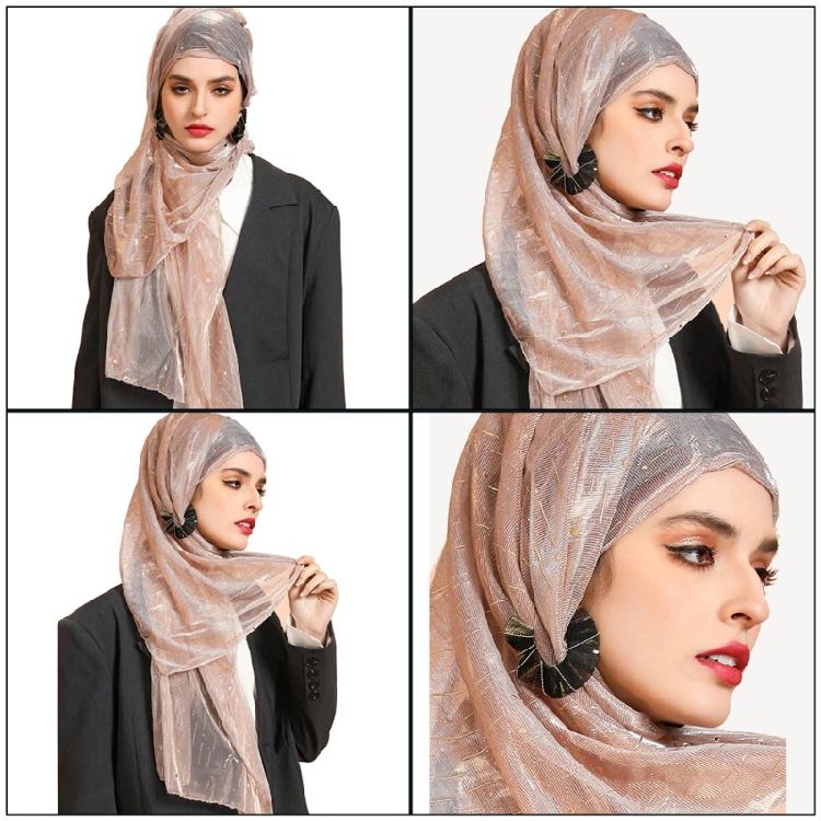Fashionable Hijab Scarf Muslims Headscarf Turban Neck Wrap Rectangle Kerchief for Convenience and Comfortable Daily Use