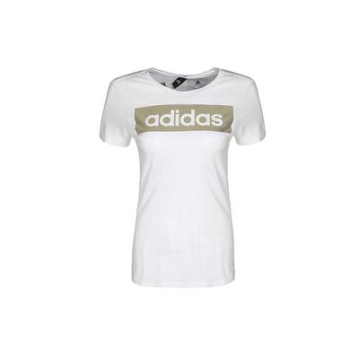 Linear Foil Tee Women Tops White CD1981