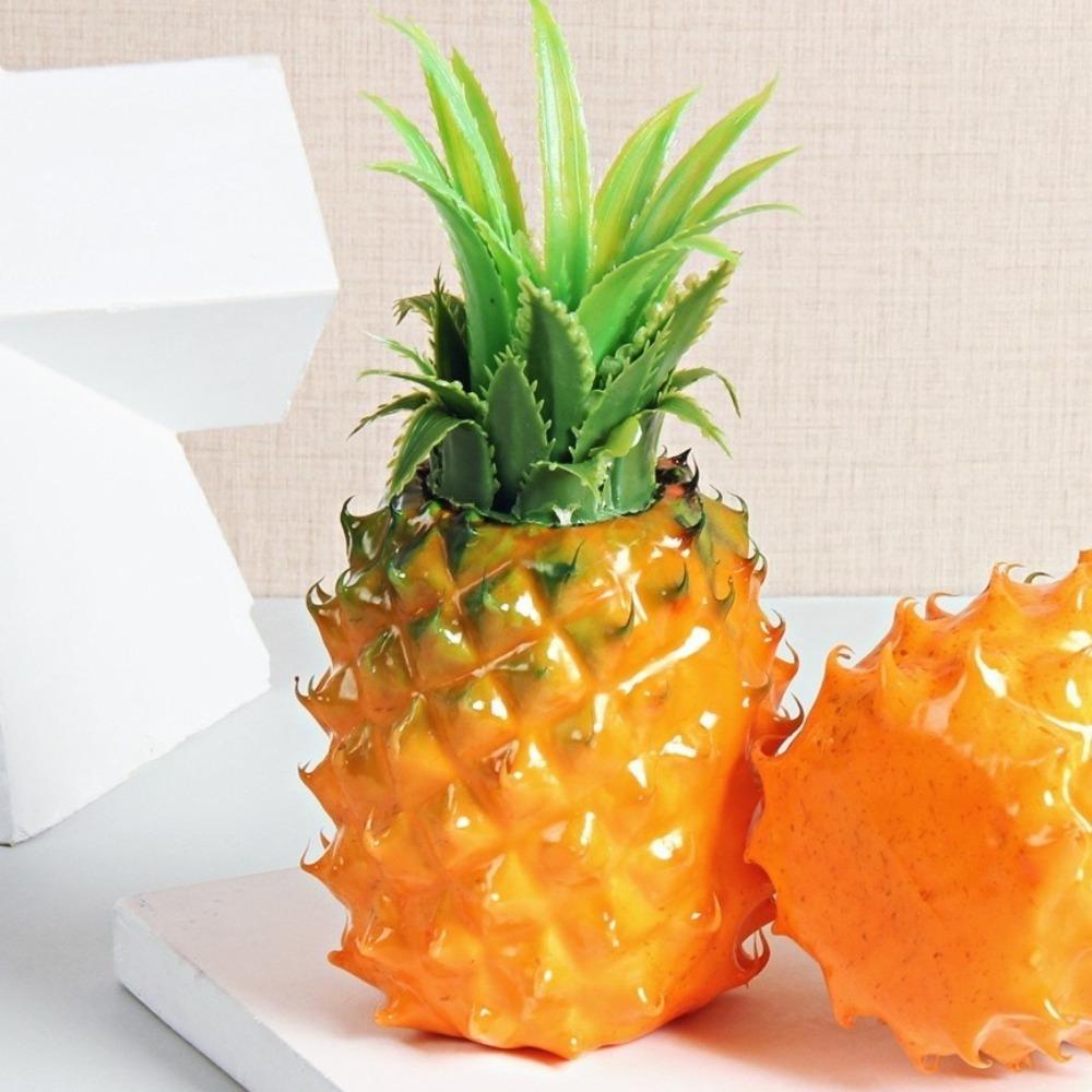 Tropical Fruits Artificial Pineapple Foam Realistic Simulation Pineapple Model DIY Craft Fake Fruit Props Wedding Party Decor