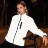 Wosawe Reflective Cycling Jacket Windproof Bike Windbreaker Night Running Breathable Outdoor Sports Coat