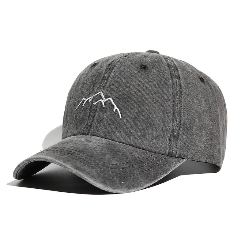 

Fashion Embroidery Baseball Caps for Men Women Retro Solid Color Cotton Duck Tongue Caps Outdoor Sports Sunshade Hats 56-60cm чорний