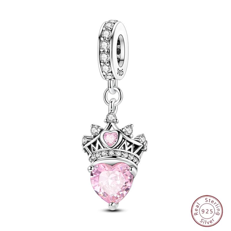 New Original Copper Beaded Bow Charm Blue Beads For Women Exquisite Diy Birthday Jewelry Gifts