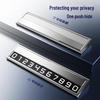 High-End Alloy Hidden Temporary Phone Number Plate for Car Parking