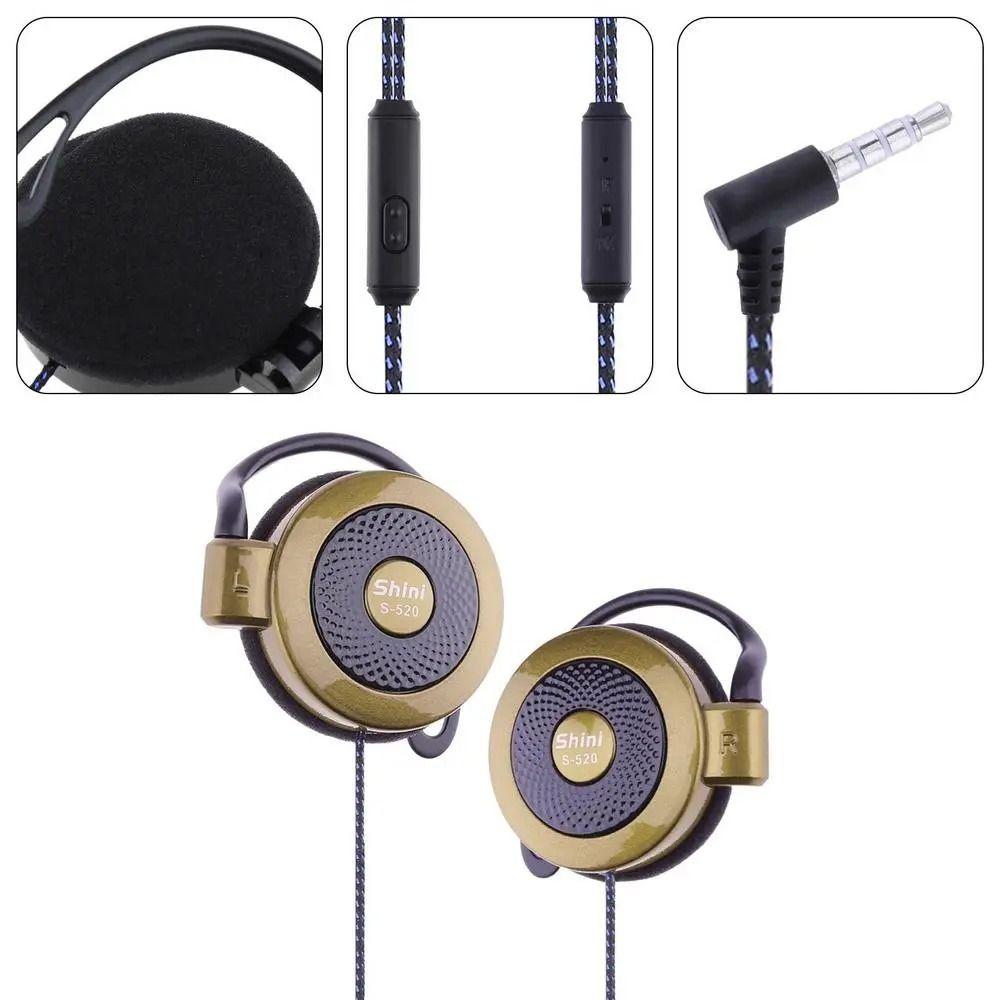 Stereo Ear Hanging Wired Headphones Ear Hanging 3.5mm Stereo Ear Hook Computer