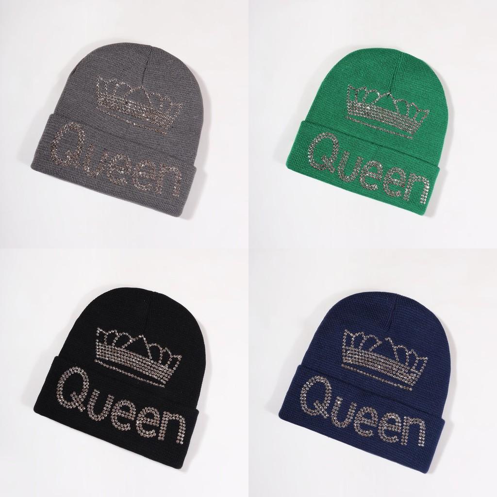 Crown Pattern Queen Winter Beanie Knitted Cap Warm Breathable Gifts Fashion