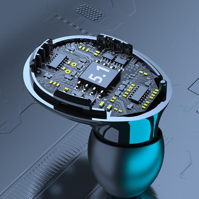 TWS Bluetooth Headset Vezeték nélküli Kétoldali Fülbe helyezhető Fülhallgató típusú Sport Headset