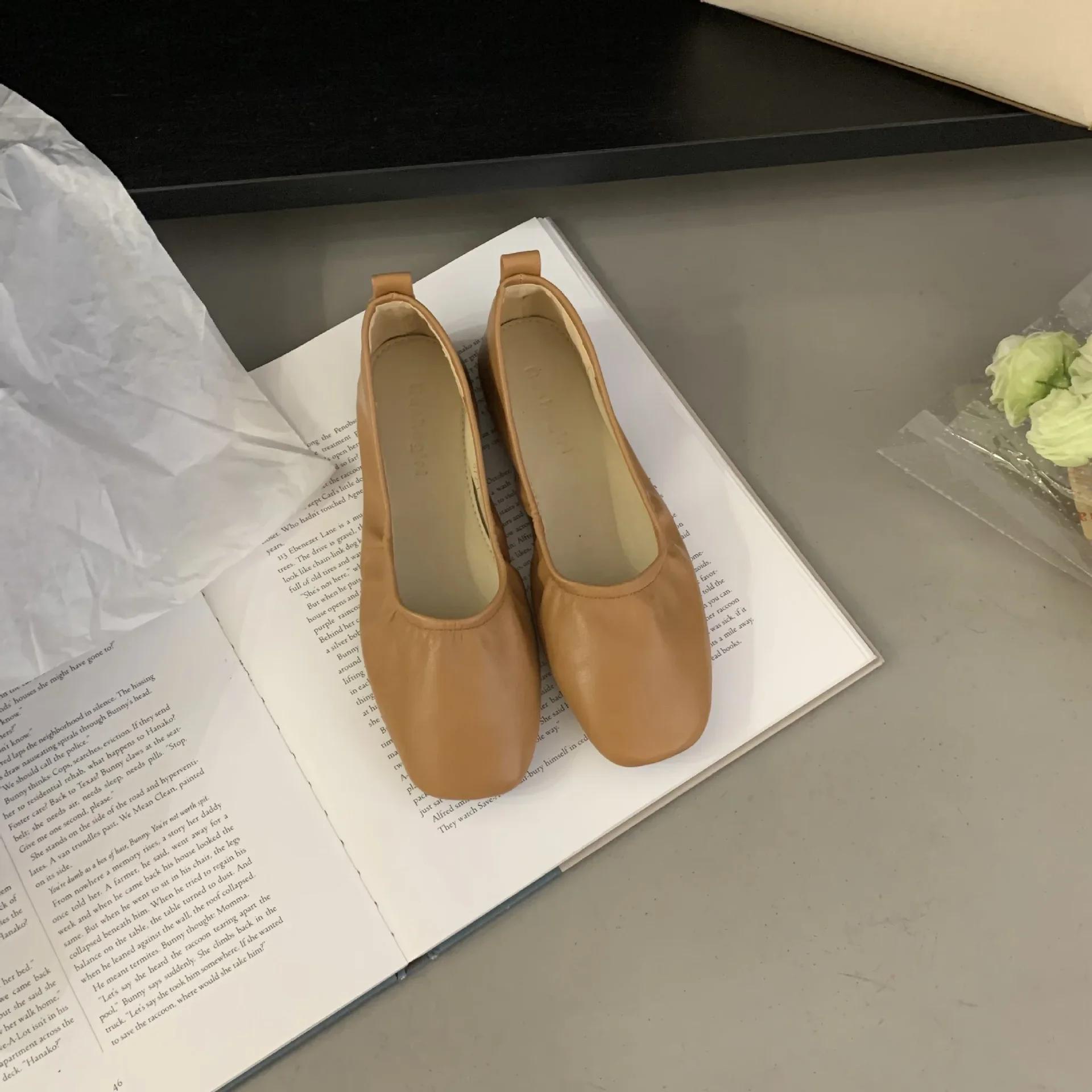 

Балетки на плоской подошве Женские удобные кожаные туфли Женские роскошные женские туфли на плоской подошве с квадратным носком Женские туфли Мэри Джейн на плоской подошве с двойной пряжкой 40