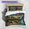 3pcs Duvet Cover Set (1*Duvet Cover + 2*Pillowcase, Without Core), Custom Name PAW Patrol Pattern Bedding Set, Home Bedroom Decor Gift