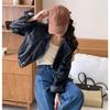 Giacca da motociclista in pelle PU chic e alla moda - Capispalla autunnale corto per donna