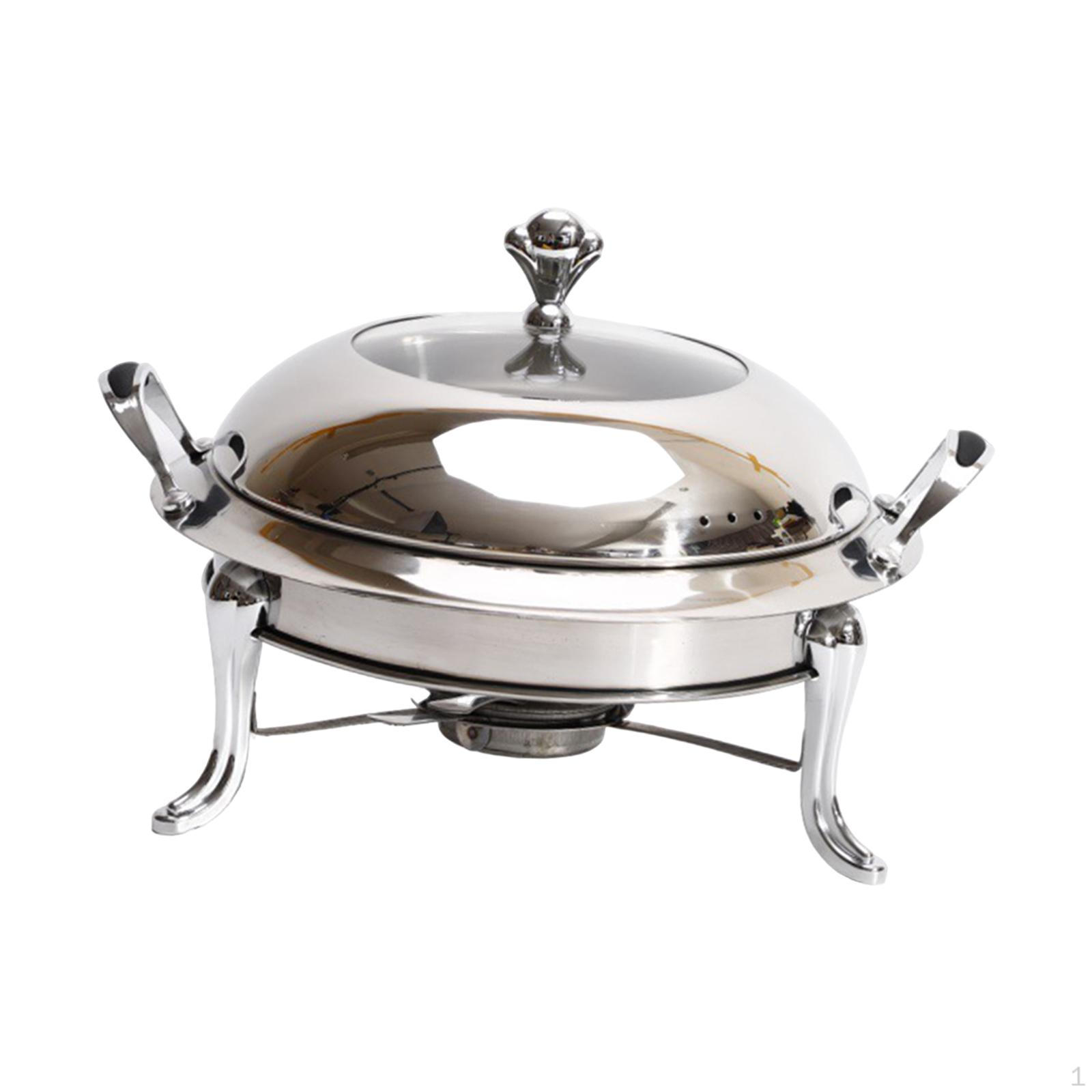 Buffet Food Warmer Chafing Dish Shabu Pot Cooking Alcohol Stoves for Household