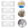 A Pack Clear Bathroom Storage Rack Durable No Drilling Hooks  Home Organization