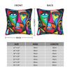 Picasso Funky Colorful Abstract Face Square Pillow Case Cushion Cover Custom Zippered Decorative Pillowcase For Car 18"X18"