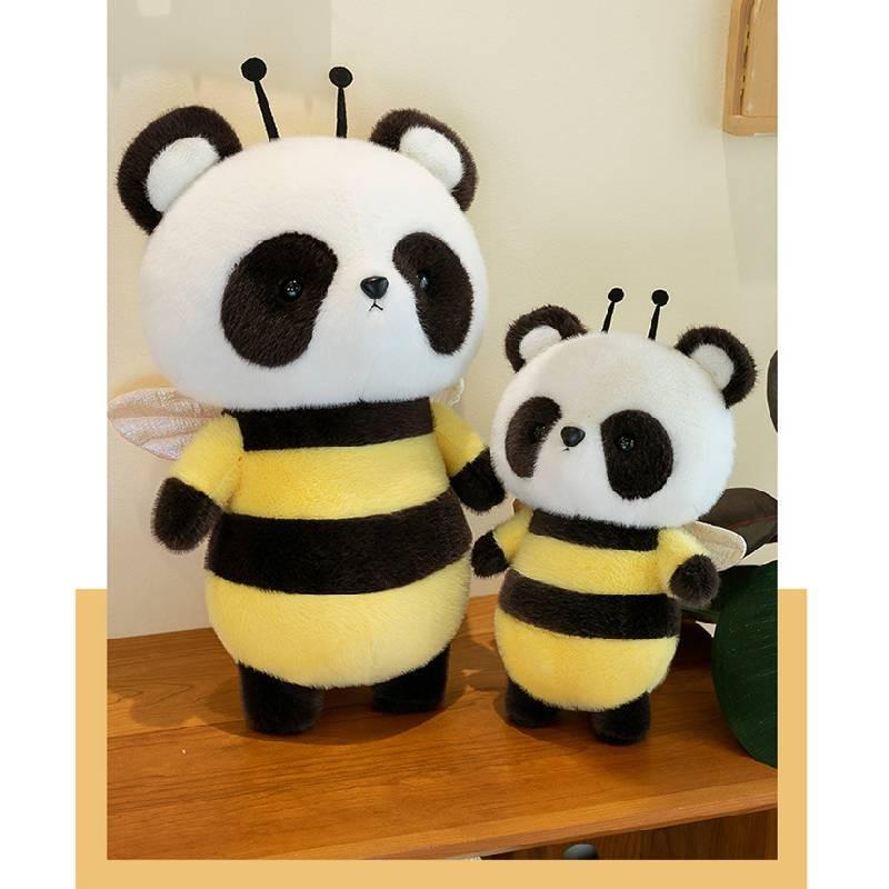 Adorable Bee Panda Plush Toy Soft And Huggable Companion For Kids And Girls