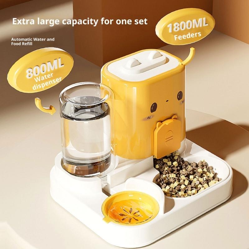 Smarted Pet Feeders With Timers And Portion Control Integrated Food Water Dish Anti Spill Safe Materials