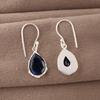 London Blue Topaz Jewelry, 925 Solid Sterling Silver Earrings, Handmade Gemstone Jewelry Earrings For Memorial Day