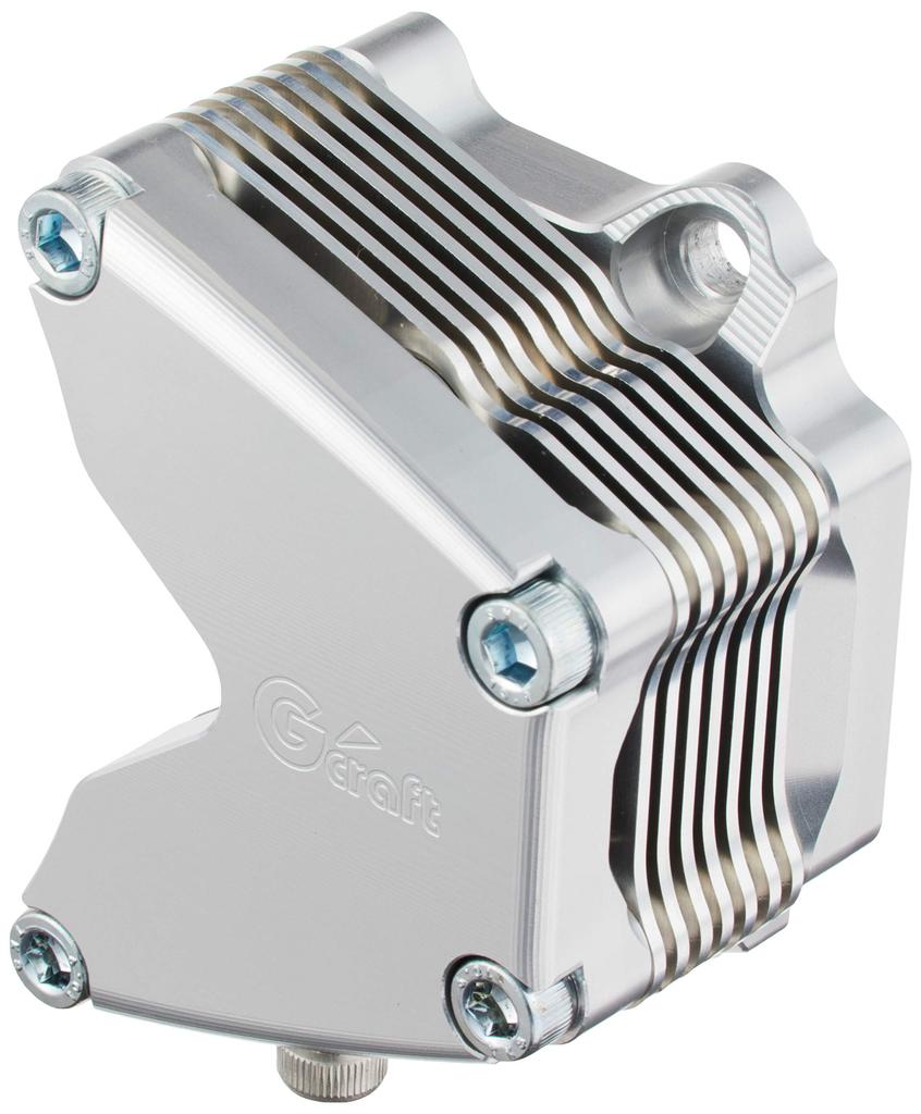 G-Craft Aluminum Billet Oil Cooler for Horizontal Engines, 7-Row, 37020