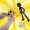 1 Set Novelty Action Figure Stickman Assembled Robot Movable 3D Printing Mannequin Multi-Jointed Stickman Toy