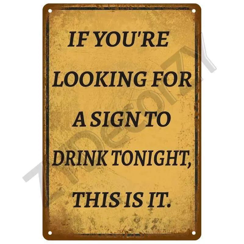 Warning Retro Tin For Home Room Wall Decor Art Metal Sign Vintage Bars Garage Cafe Club Man Cave Pubs Mural Plate Poster 26T0104 26T0104