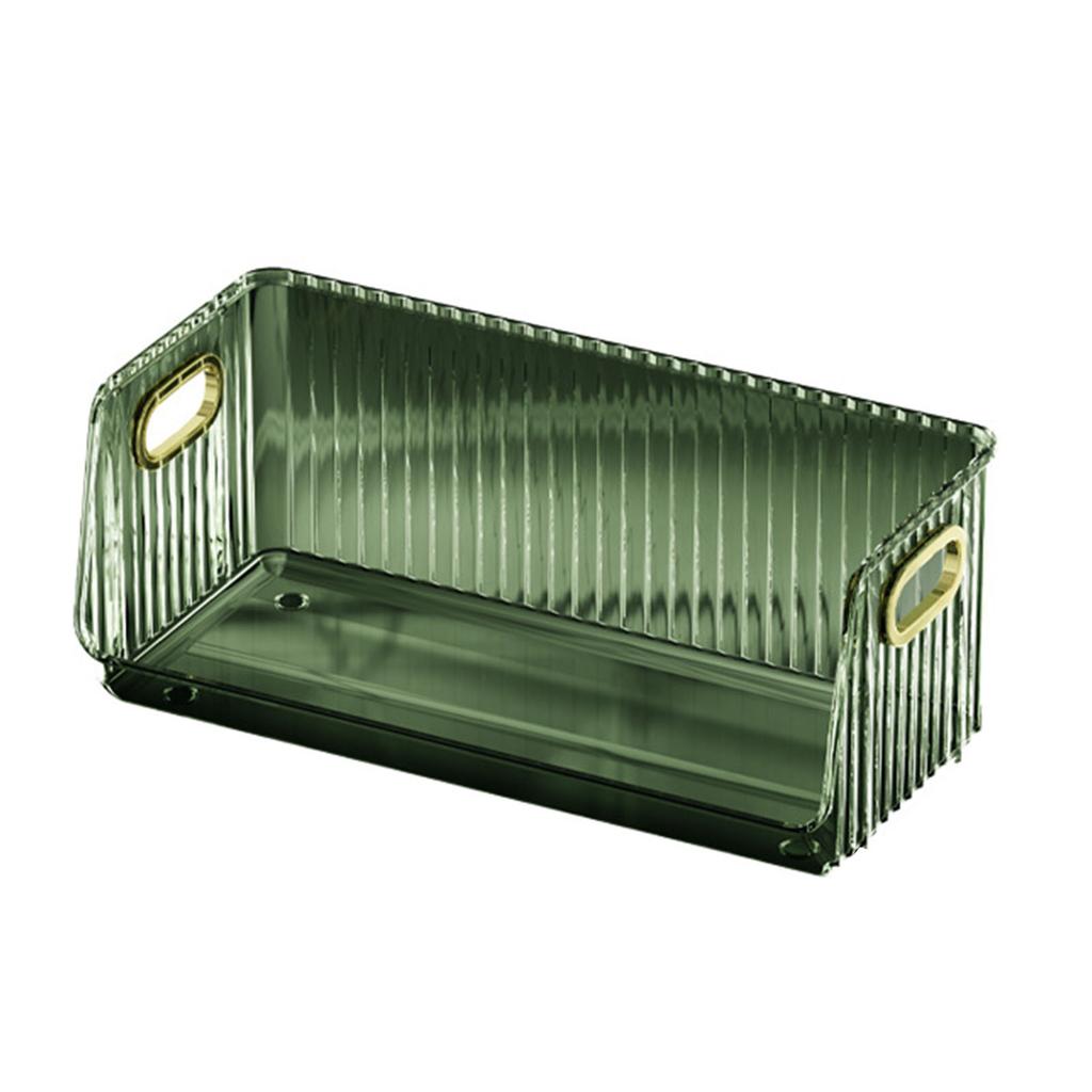 Desktop Storage Rack PET Transparent Stackable Modern Stylish Storage Box for Cup Makeup