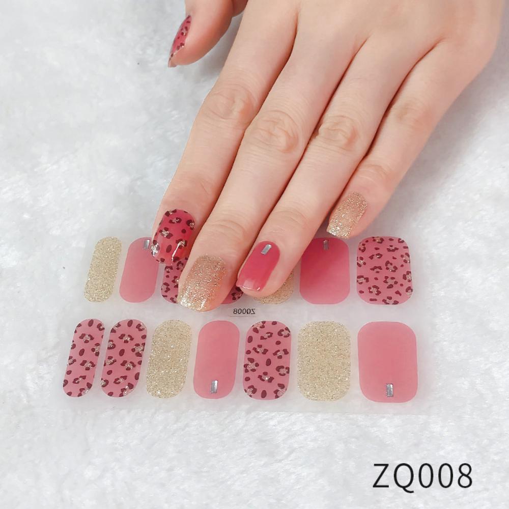 Whitening Three-dimensional Nail Sticker Full Sticker Waterproof Nail Patch Advanced Sense Simple Wind Nail Polish Glue