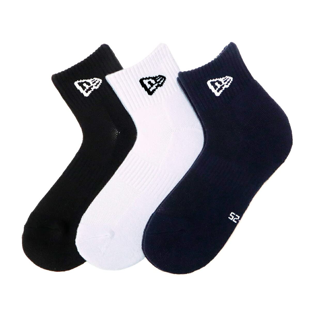 

Носки бейсбольные New Era 3 размера 2527, до щиколотки, пары, унисекс, 11531694, черный, белый, темно-синий, Япония, (Свободный размер)