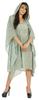 Moomaya Women  s Short Hoodie Kaftan Loose Tunic Kimono Sleeve Mini Beach Cover Up