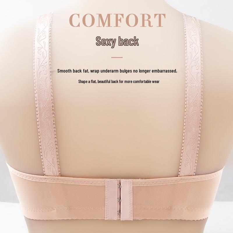 Plus Size Wireless Bra - Slimming, Molded Cup for Large Bust, Adjustable Fit for Middle-Aged Women