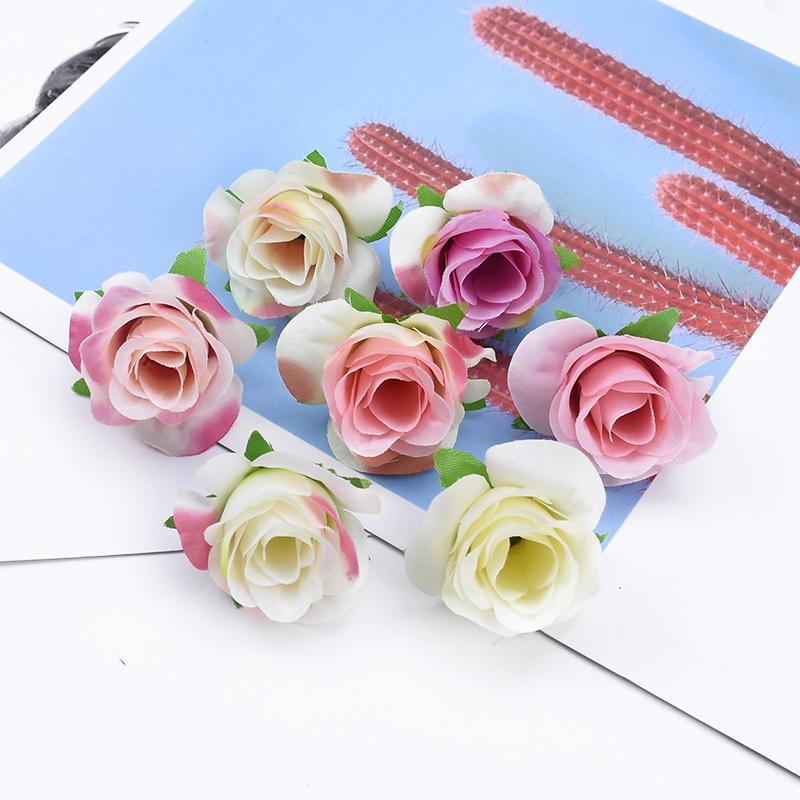 Artificial flowers Silk Roses Bud Home festival party Outdoor Garden arch Decor Diy gift candy box brooch Wedding Bridal Bouquet