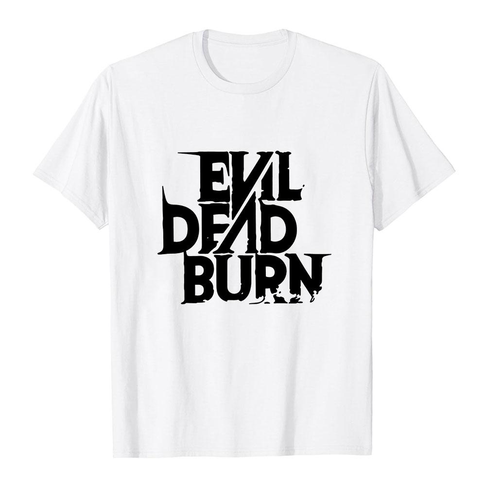 Camiseta Evil Dead Burn para Hombre Mujer Ropa Cuello Redondo Algodón Manga Corta Unisex Camisetas Estampado Gráfico Merch Ropa Casual Suave