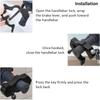 Motorcycle Grip Lock Security Safety Handlebar Handset Locking Fit Scooter ATV Dirt Street Bikes Anti Theft