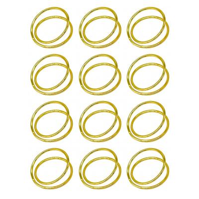 12 Stück Metall Spiral Serviettenringe Zinklegierung Serviettenhalter Schnallen Geeignet für formelle Abendessen Hochzeiten und Feiern