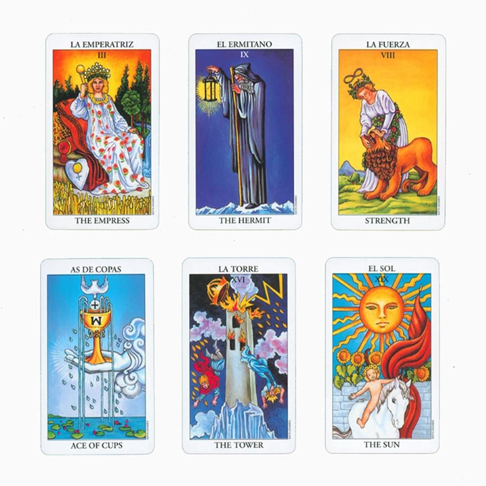 Spain Riders Tarot Cards For Beginners For And Includes Spanish-English Guide Books