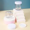 1Pcs 100/150/200/300Ml Plastic Empty Transparent Wide-Mouth Jar With Lid Cosmetic Makeup Cream Jar Loose Powder Pots Travel