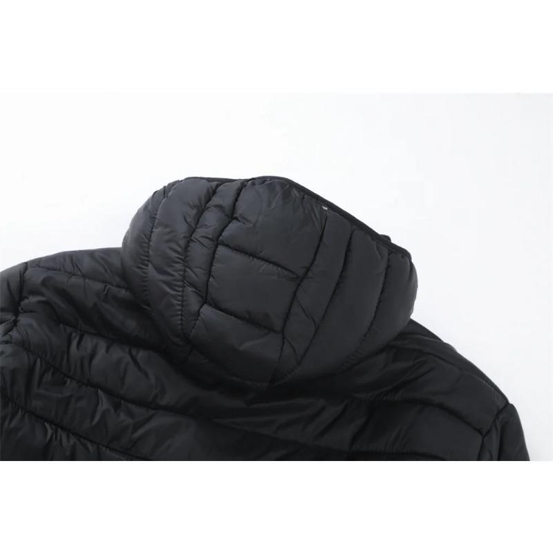 New Winter Fleece-Lined Thickened Cotton Coat Business-Casual Windproof Warm Lightweight Fashionable Hooded Jacket Sports Jacket